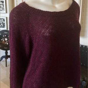 LF Millau: Cropped Knit Summer Sweater - purple