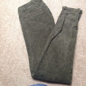 Free People hunter green corduroy jeans