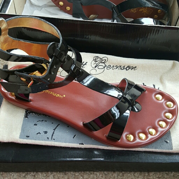 Matt Bernson Sandals Gladiator Patent Leather 6 - Picture 2 of 2