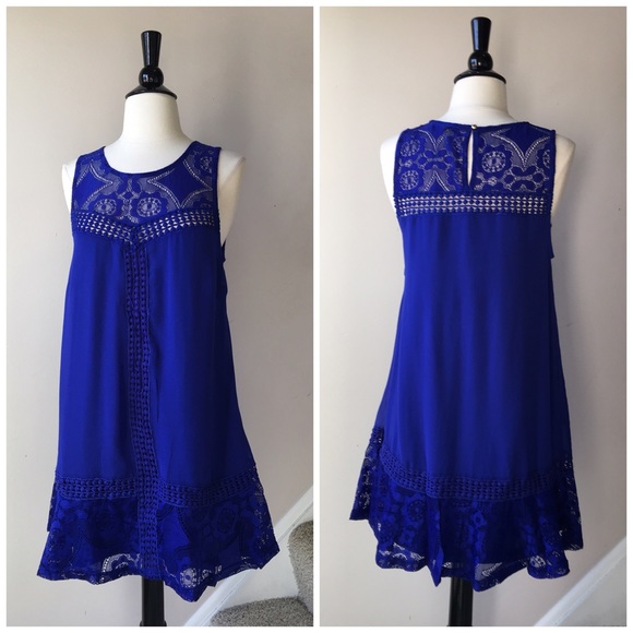 Snorkel Blue A Line Tank Dress (S,M,L) - Picture 3 of 4