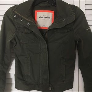 Abercrombie cropped army jacket