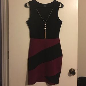 Black & Red Striped Dress