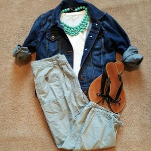Loft cotton capris