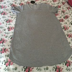 marled gray tina t-shirt dress from cotton on