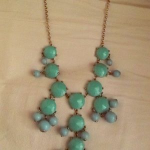 Teal bubble necklace