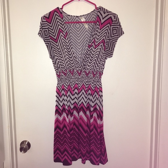 Chevron print dress