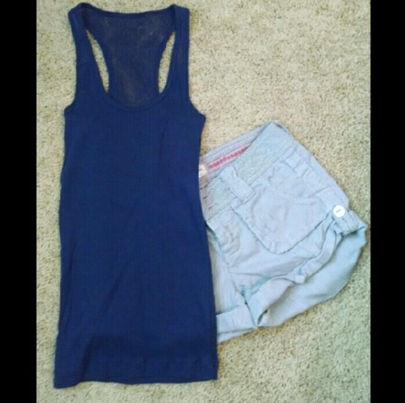 Racerback Tank With Lace Back And Lace Straps - Picture 1 of 3
