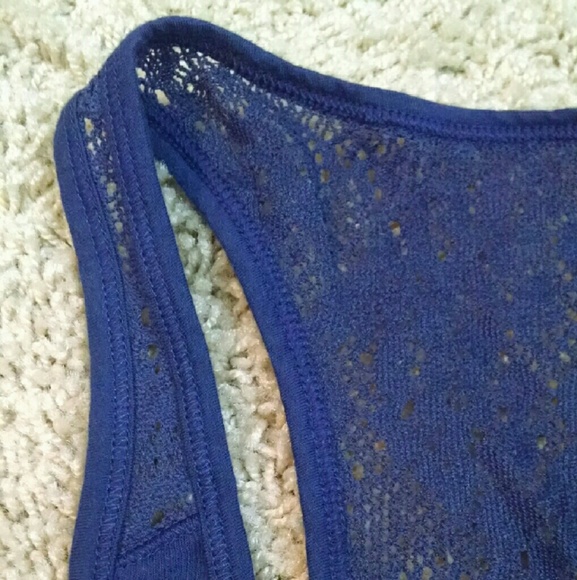 Racerback Tank With Lace Back And Lace Straps - Picture 3 of 3