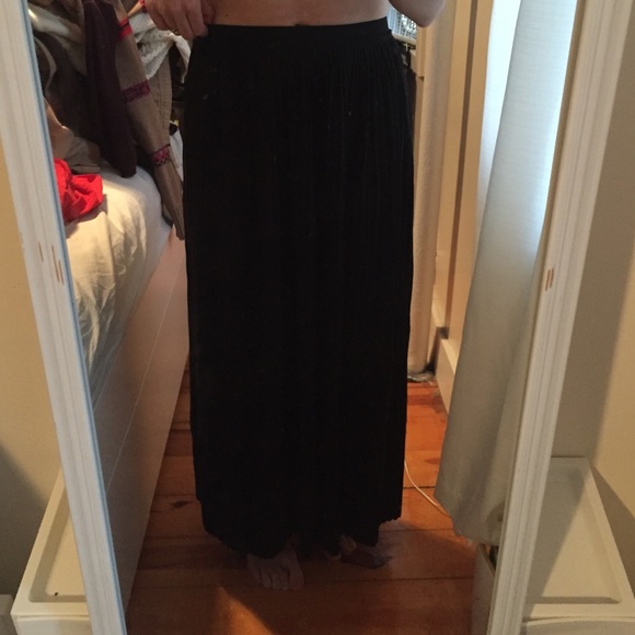 Black maxi skirt