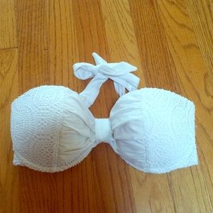 Aerie White Push-Up Bikini Top, 34 C