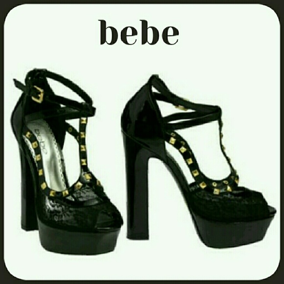 ✴BEBE OPEN TOE HEELS✴- 📦NEW IN BOX📦 - Picture 2 of 4