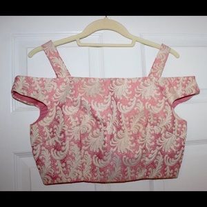 Amora Brocade Crop Top