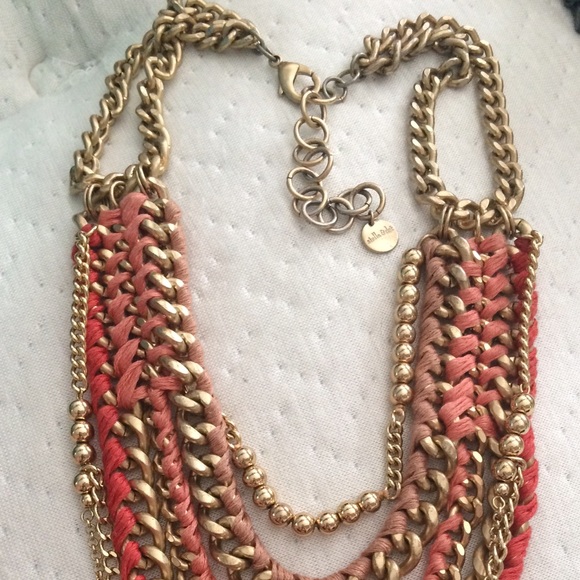 Stella & Dot fringe statement necklace - Picture 2 of 2