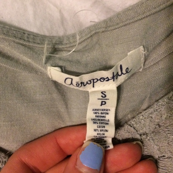 Grey Aeropostale Boho Shirt - Picture 3 of 4