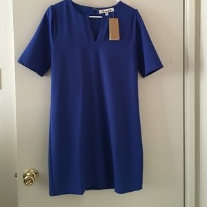 Royal blue business casual dress