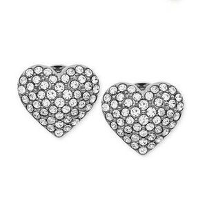 SALE-Silver Heart Earrings