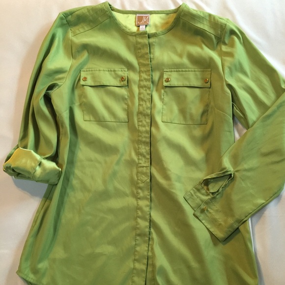 Green JM shirt size 10