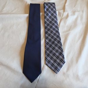 Men's blue and blue plaid tie