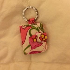 Vera Bradley mirror key chain in Lilli Bell NWOT