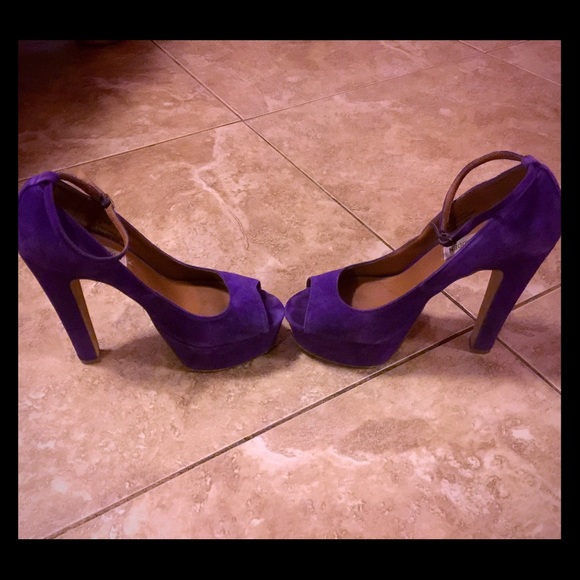 Purple Steve Madden Heels- ankle strap