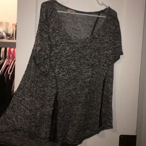 Grey&black marble top with lace flare outs @ hips