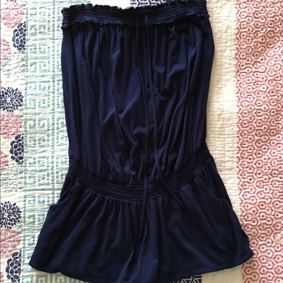 Navy Blue Bathing Suit Cover Up