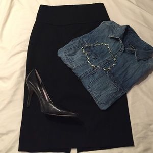 Hi Yoke Express pencil skirt