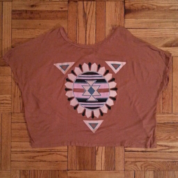 Southwestern print crop top