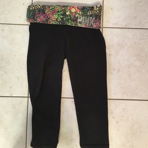 PINK Cropped Yoga Pants