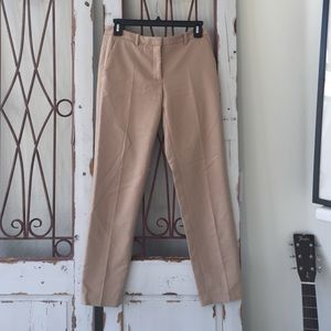 Beige tight pencil trousers