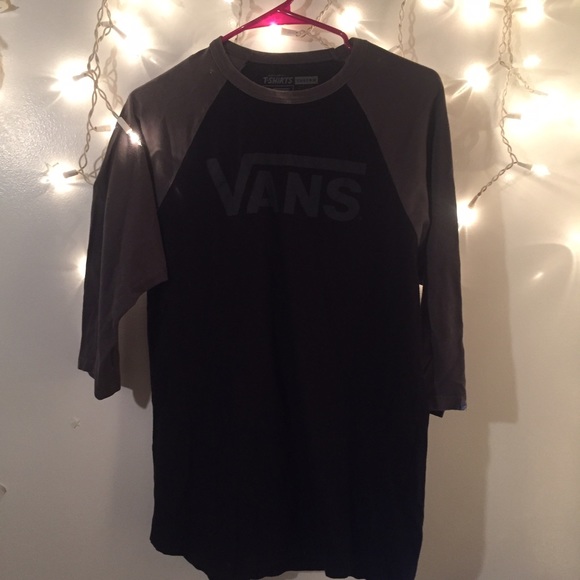 Black and grey vans baseball tee