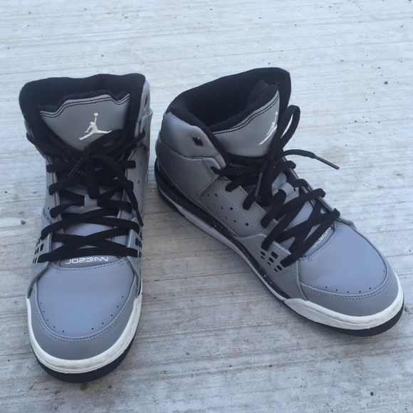 Gray Jordan Flight - Boy Youth Size