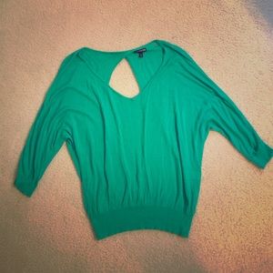 green open back shirt!