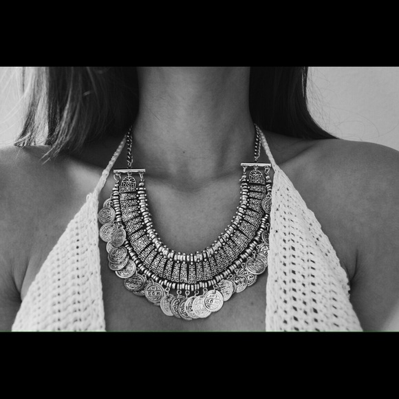 New Boho Statement Coin Necklace