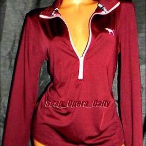 Deep zip maroon pink Victoria secret