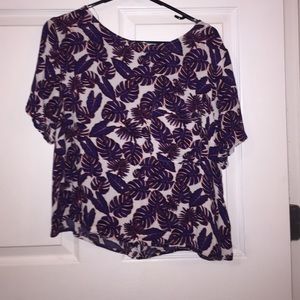H&M Purple Hawaiian top