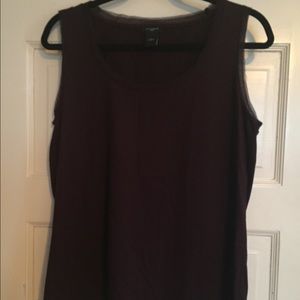 Ann Taylor Burgundy Shell
