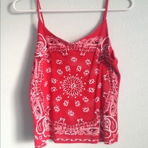 Vintage Bandana Print Tank Top