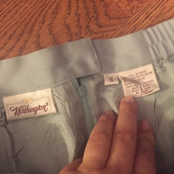 🚫SOLD🚫Vintage sky blue pencil skirt PLUS - Picture 4 of 4