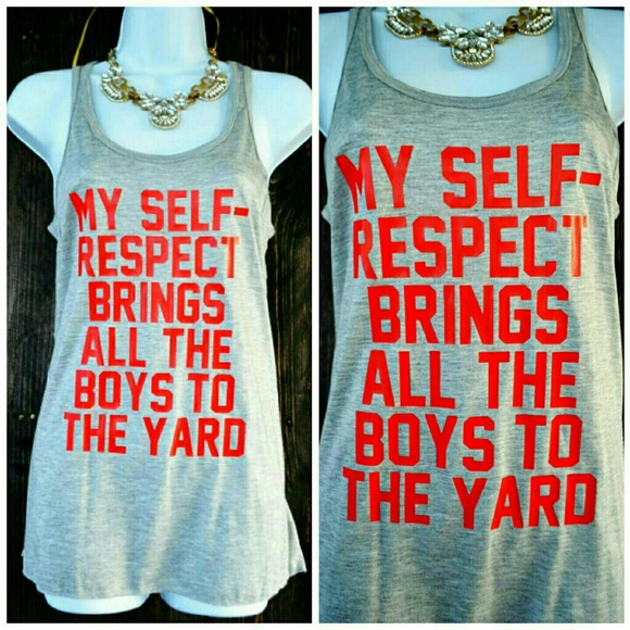 Tops - • Tank • Funny All The Boys To The Yard Top