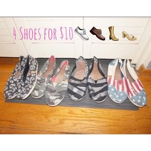 Madden Girl Slip On shoes Sz. 7 (4 pairs)