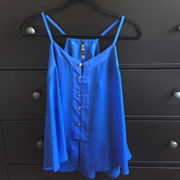 Royal blue blouse