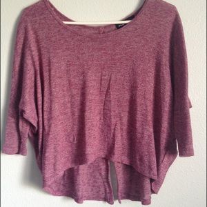 Maroon Crop Top