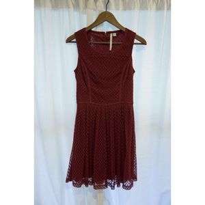 Dress with Lace Overlay