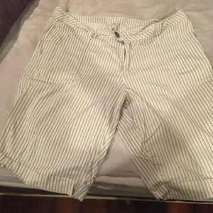 Pinstripe Bermuda Shorts
