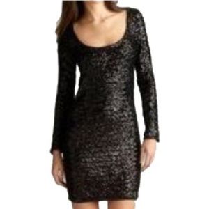 La Cite sexy V-Back Sequin Mini-Dress