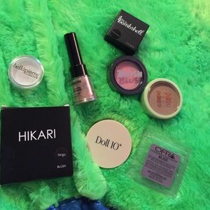 Bundles of blushes, eye polish, eyeshadow, bronzer