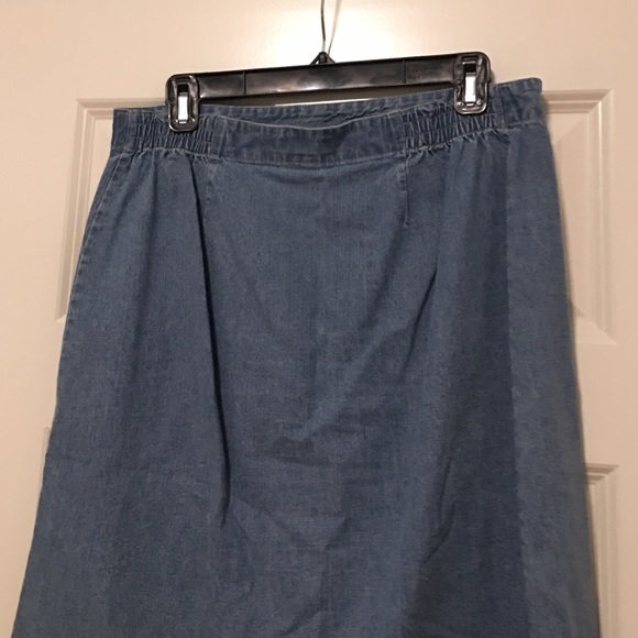 Christopher & Banks wrap jean skirt - Picture 2 of 2