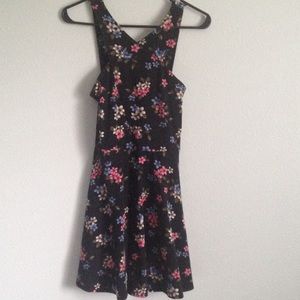 Hollister floral dress with cross over in front