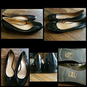 Black Cutout Flats size 10